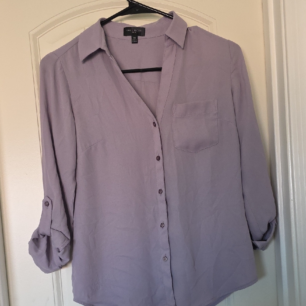 The Limited Purple Button-Down Shirt